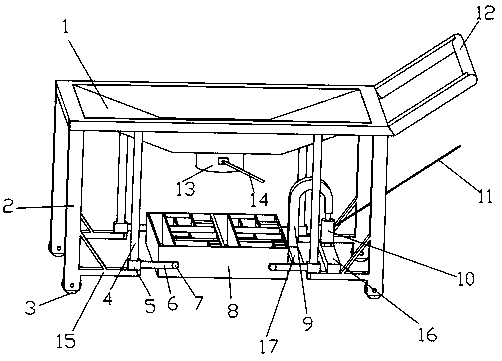 Brick laying device for grass path