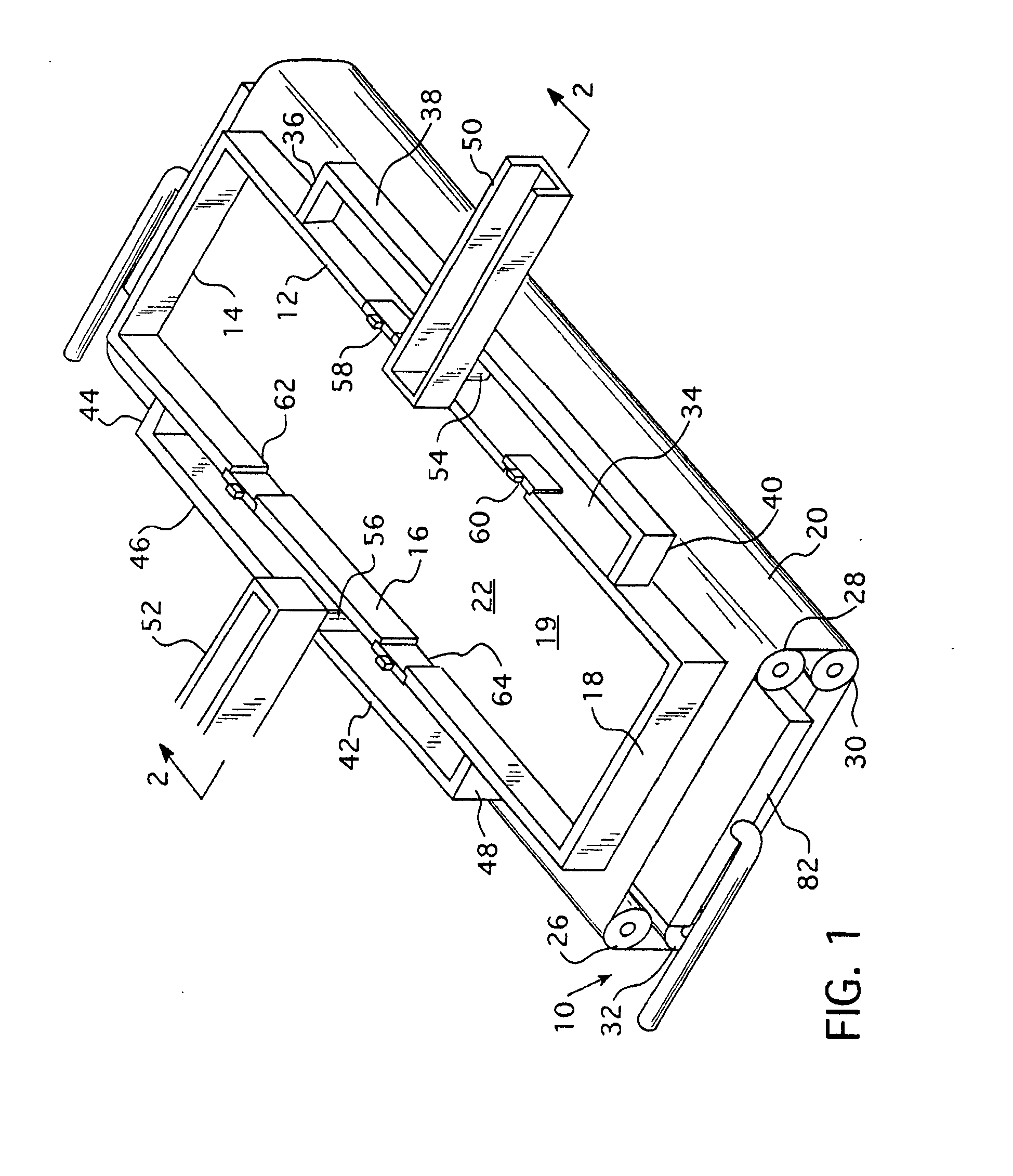 Method of unidirectional solidification of castings and associated apparatus