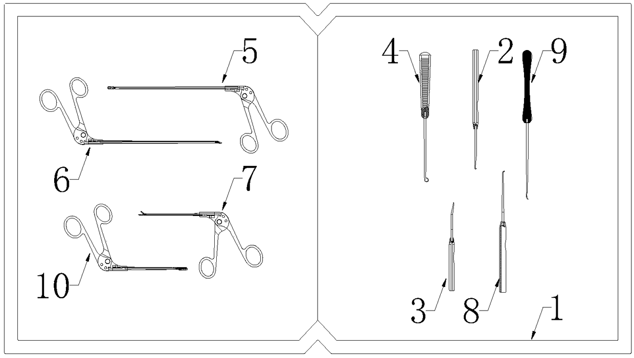 Surgical instrument set for facet joint repair