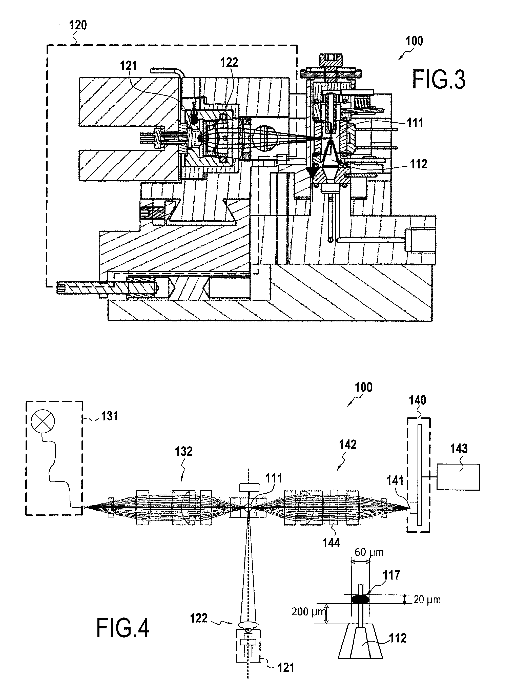 Electrooptic measurement device and method intended for classifying and counting microscopic elements