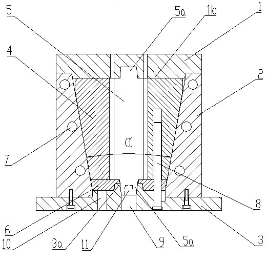 Precision forming mold for engineering composite material transmission pieces