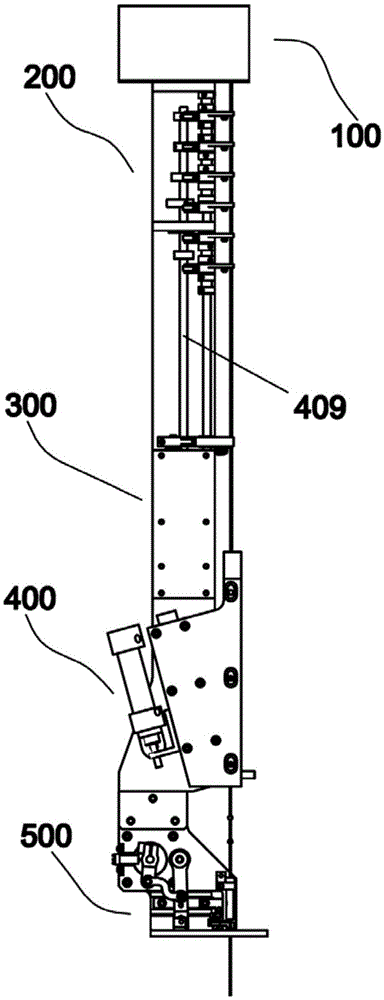 Bead row and bead feeding device for bead embroidery device