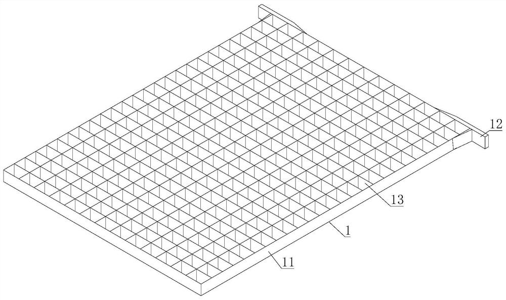 A water-absorbing grid cluster and its manufacturing method