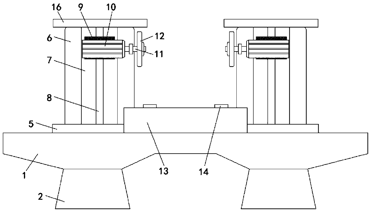 Rail-type steel circular sawing machine with high stability