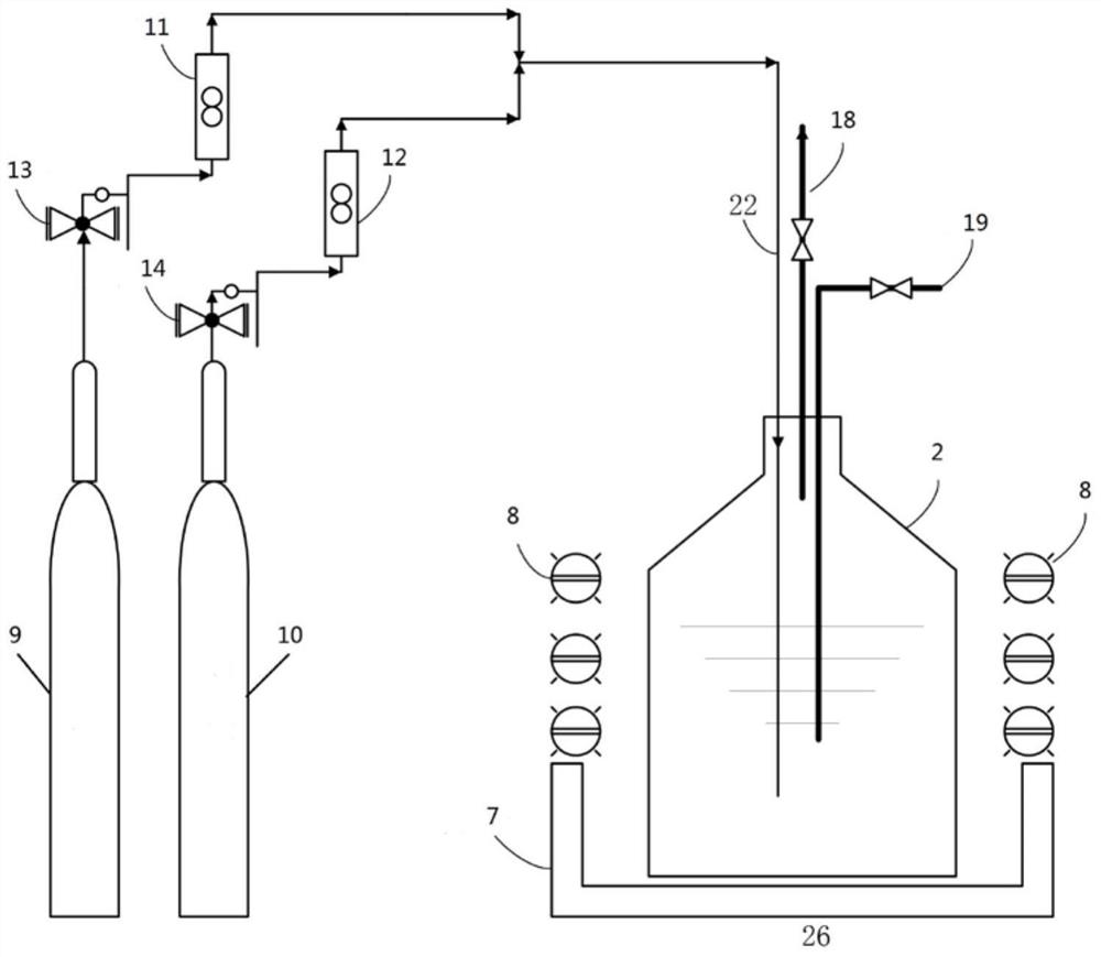 A device and method for removing ammonia nitrogen in wastewater