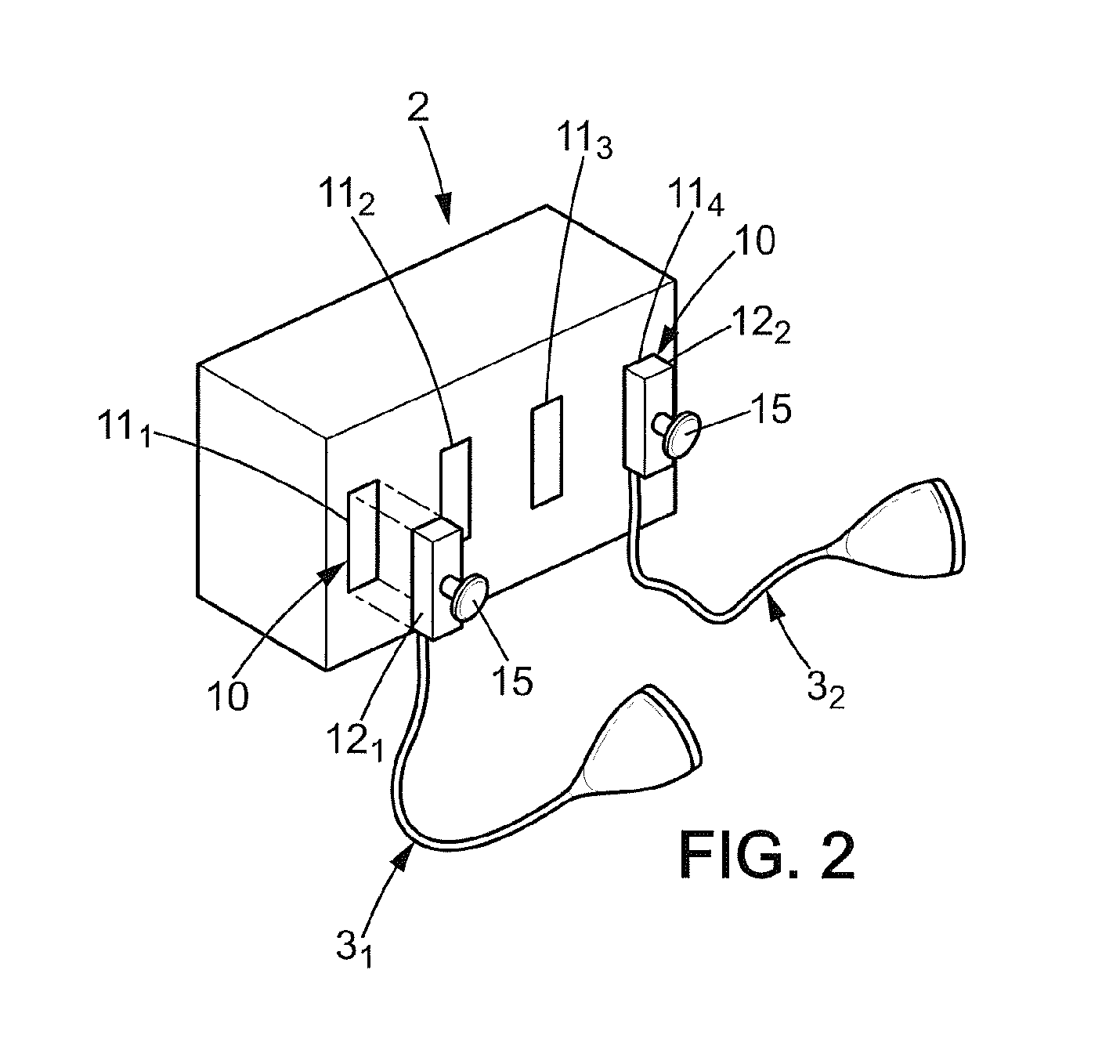 Connection system and an ultrasound system comprising said connection system