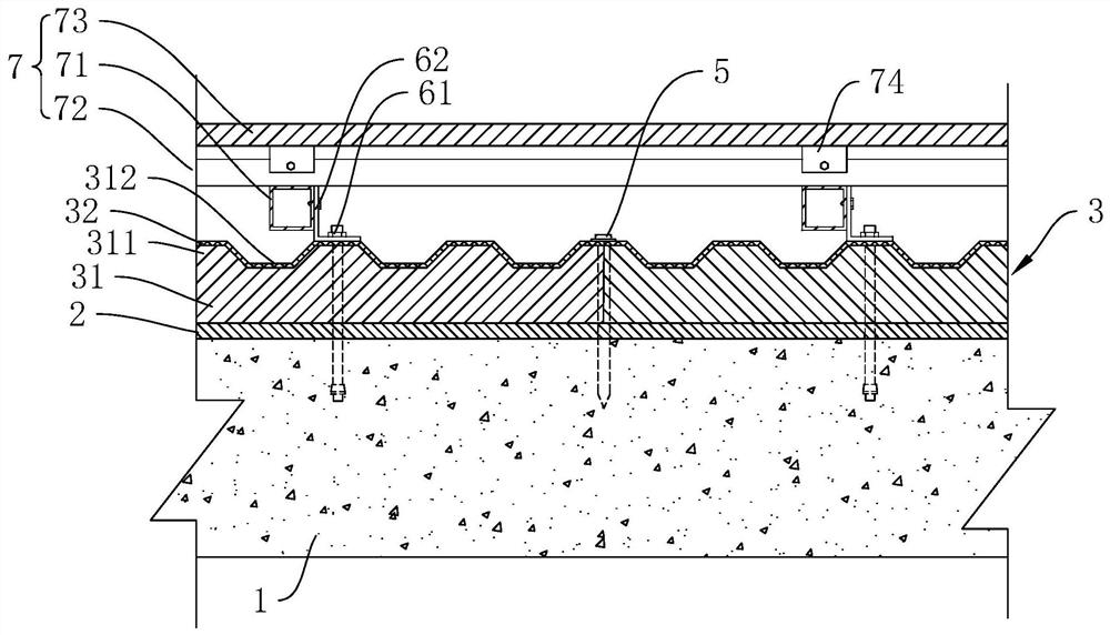 Composite heat preservation outer wall system and construction method