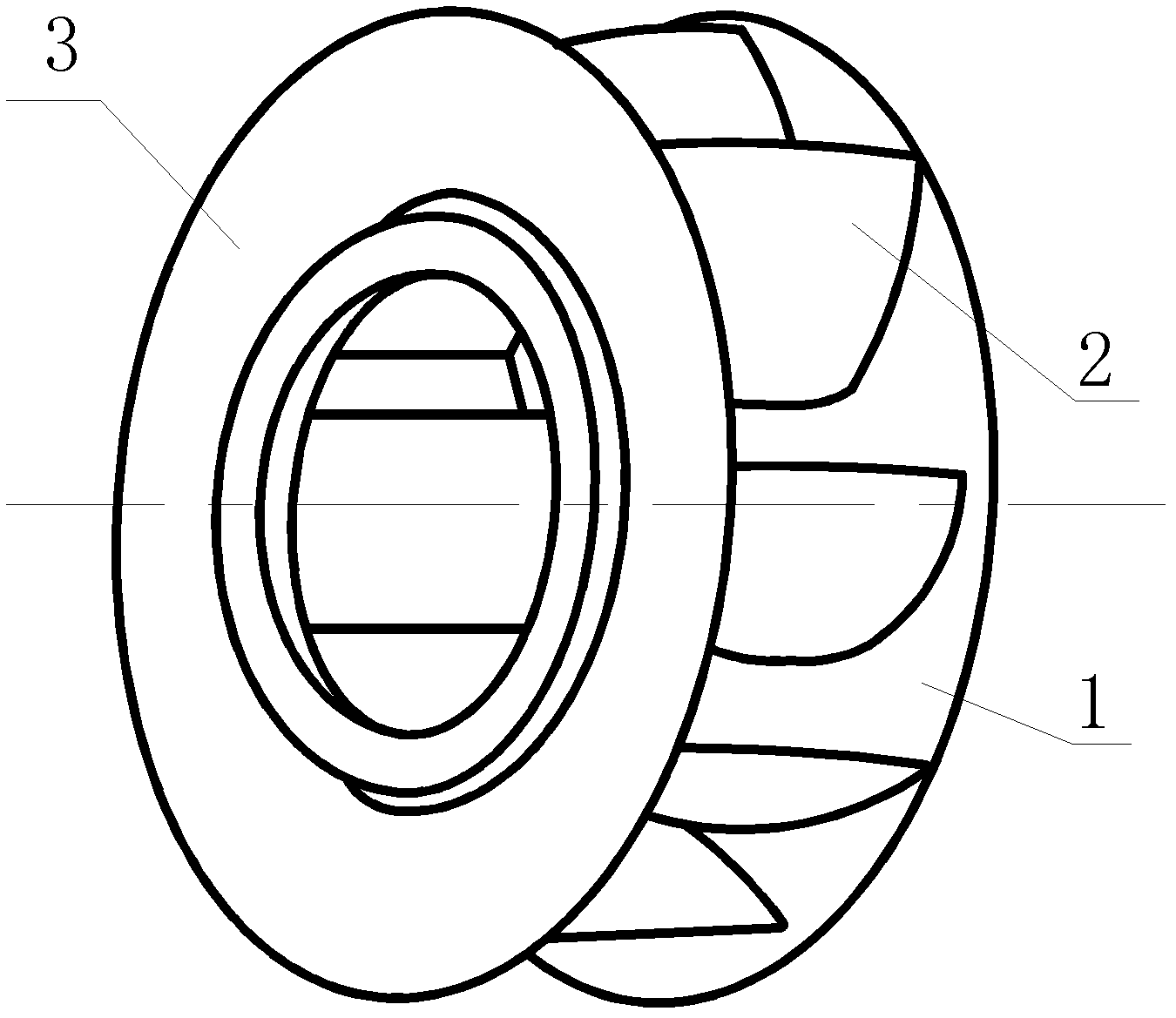 Centrifugal fan impeller and centrifugal fan