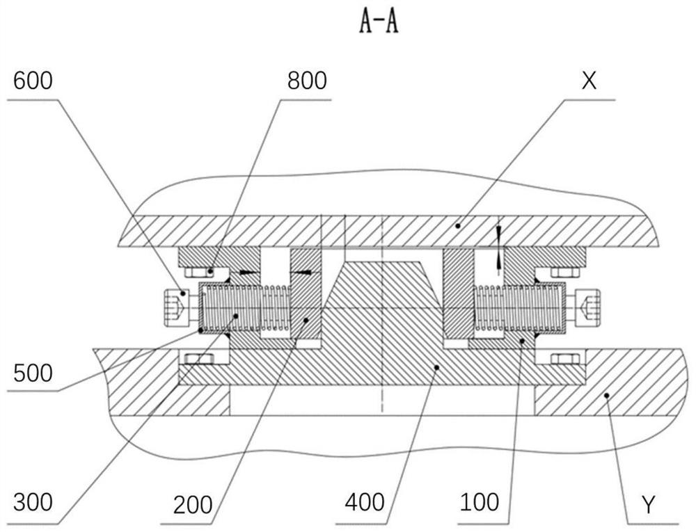 A kind of carrier rocket transfer limit device and transfer frame