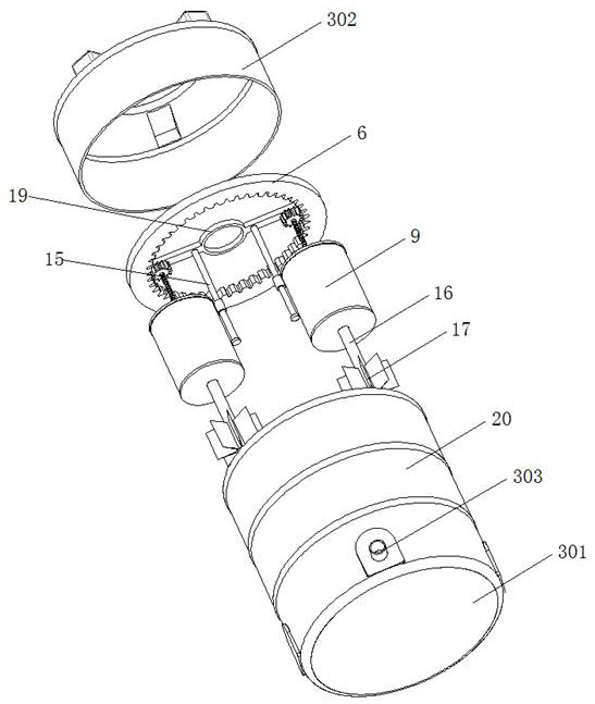 Phosphor powder glue processing device for LED lamp production