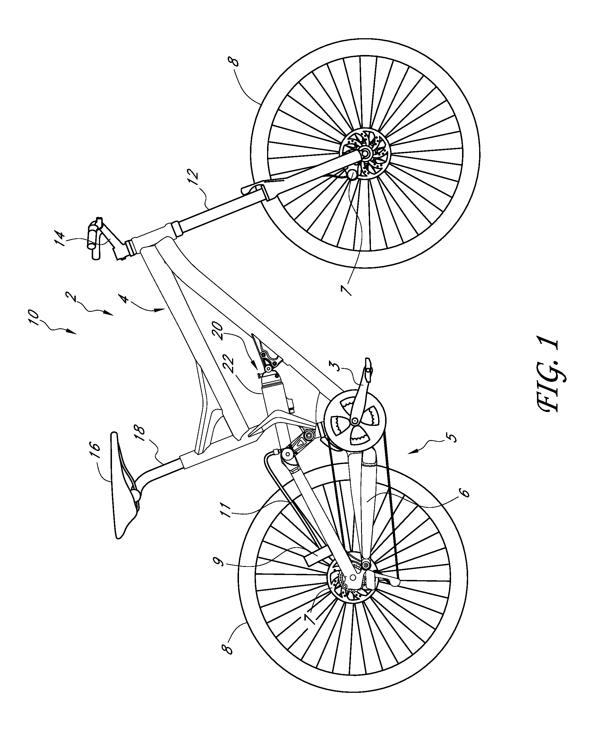 Bicycle with suspension