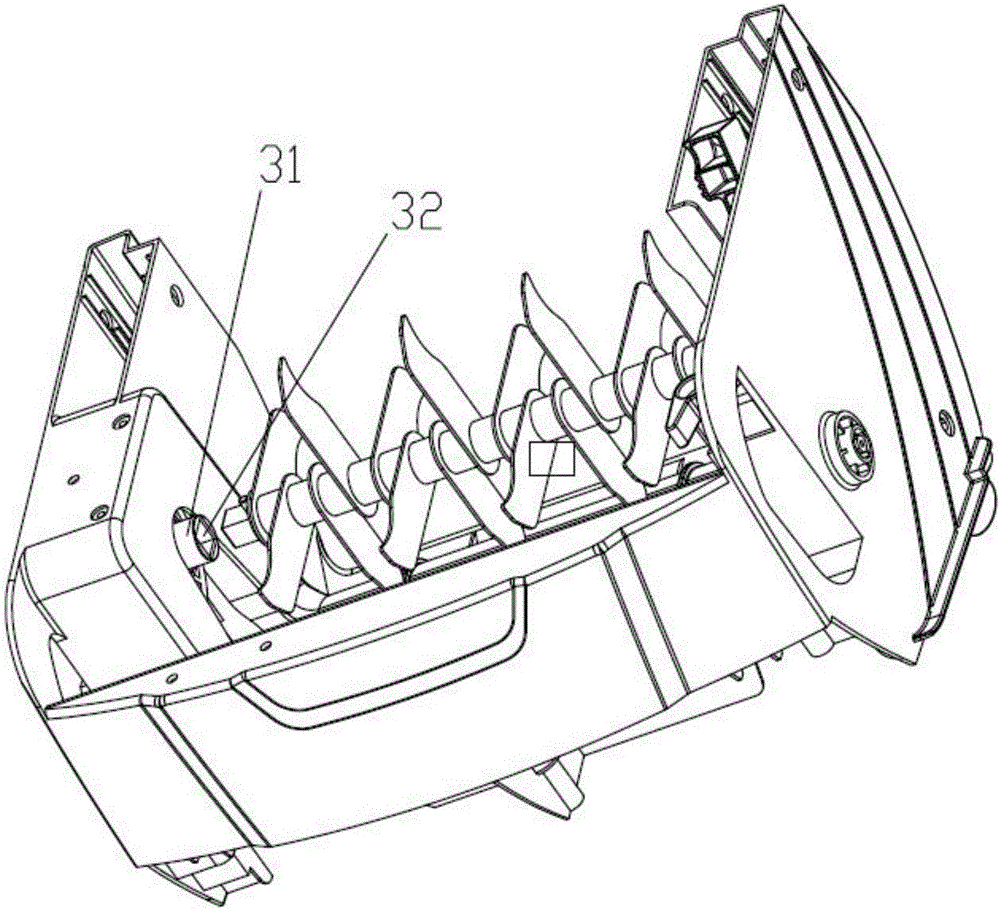Positioning mechanism and disassembling-and-assembling method for achieving blade-assembly rapid disassembling and assembling and grass thinning machine