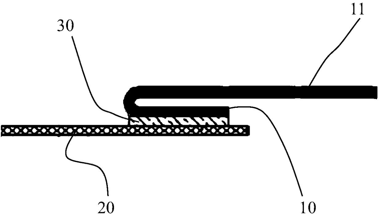 Battery pole piece resistivity test method