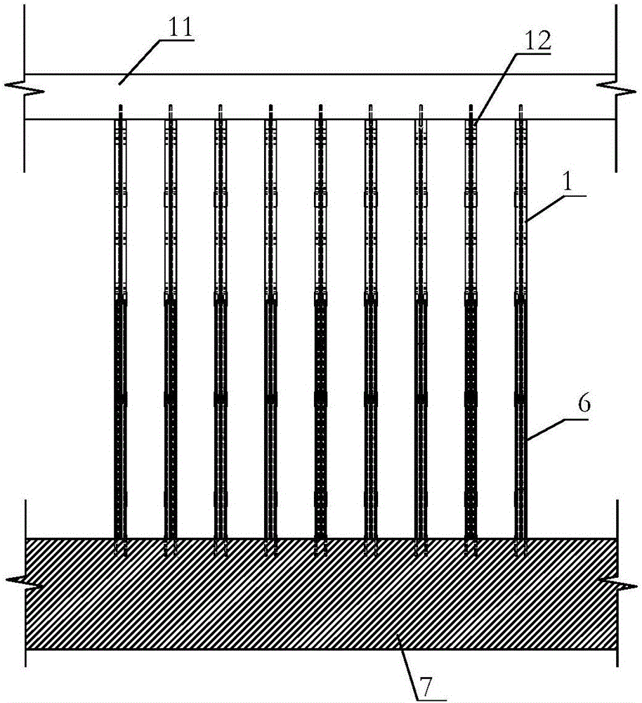 Basement exterior wall single-side formwork supporting system and method
