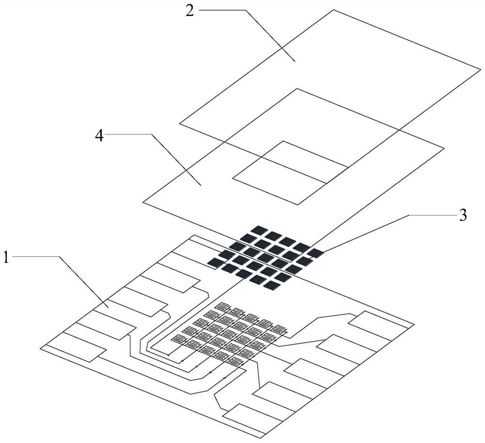 A kind of interdigitated large-area flexible array sensor and its preparation method