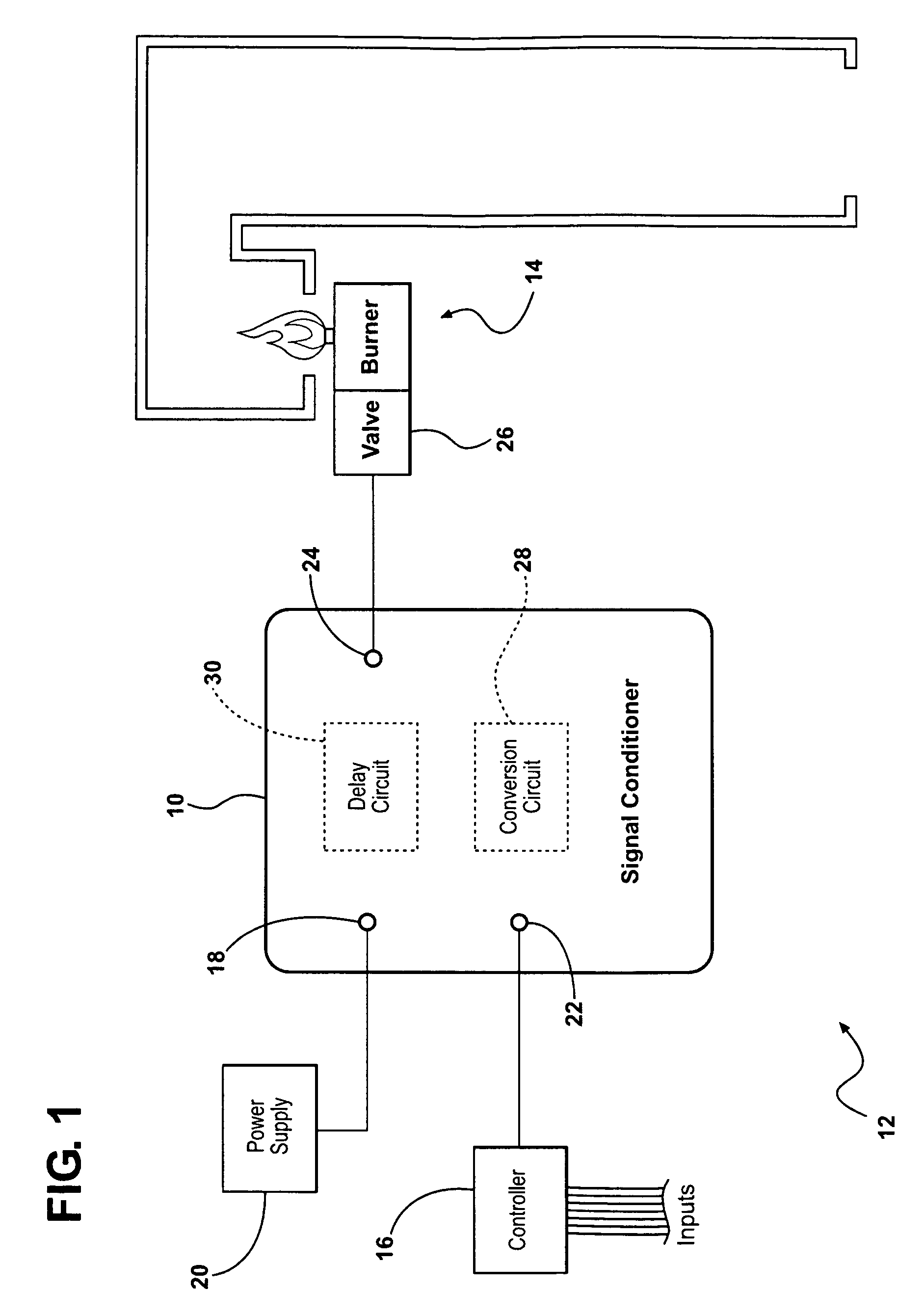 Signal conditioner for use in a burner control system