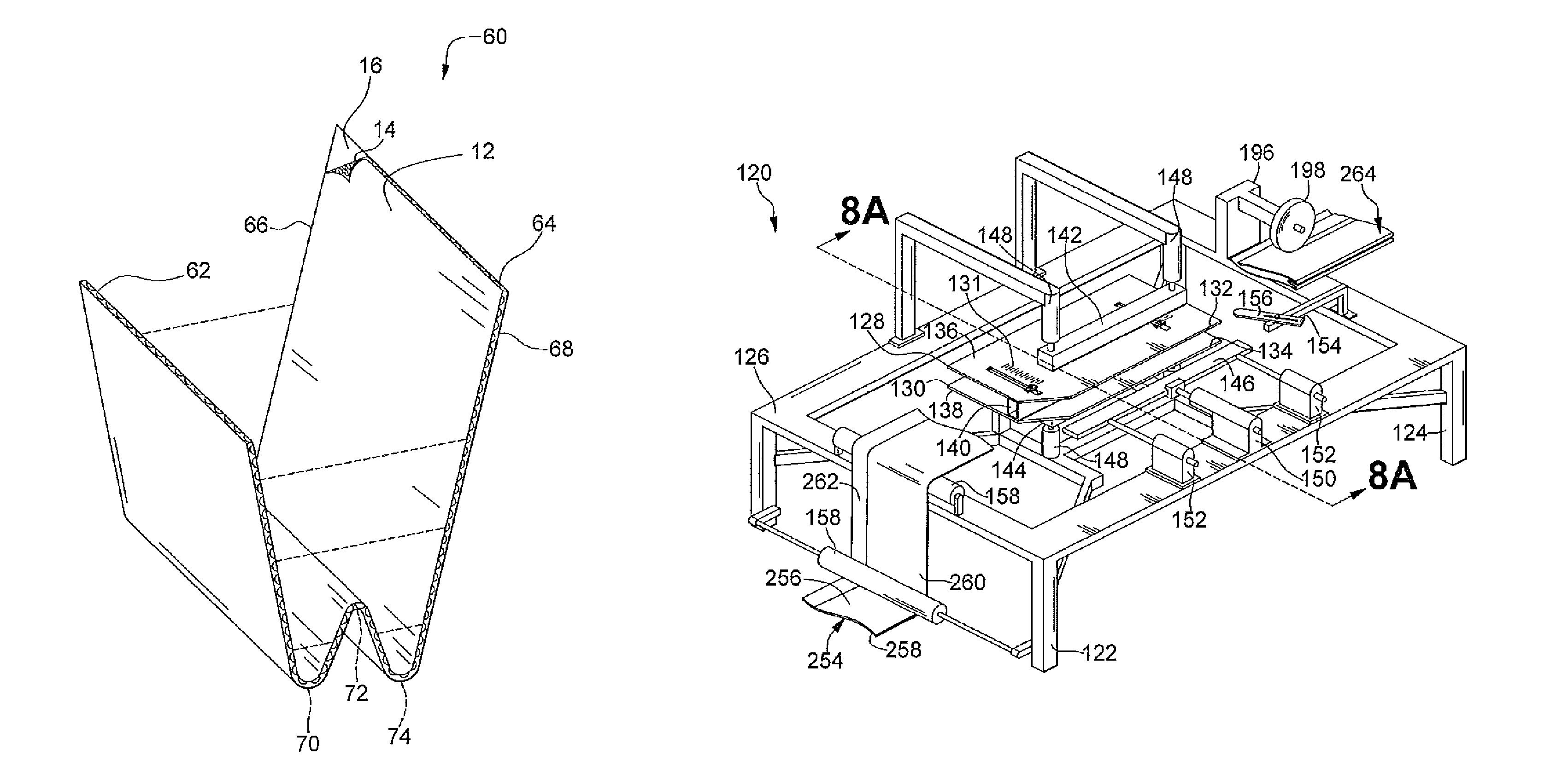 Container insert apparatus and method