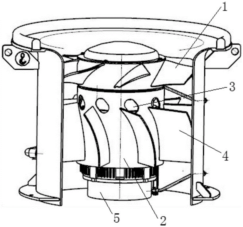 Compound cooling ventilator with interior self-adaption cooling circulation