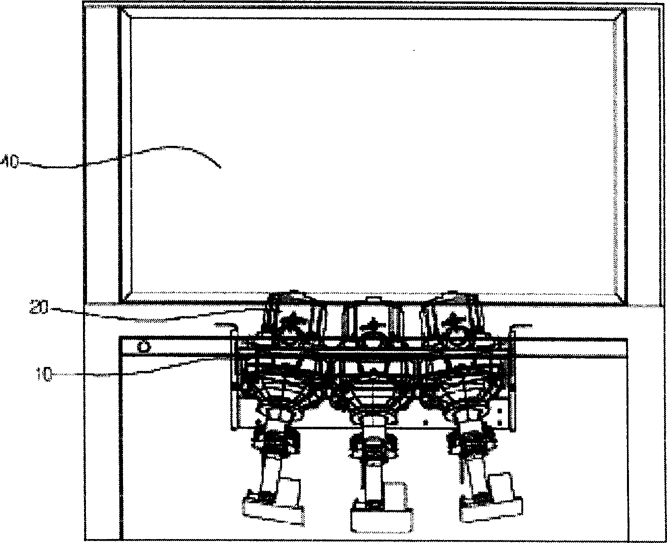 Heating structure of coolant for image display