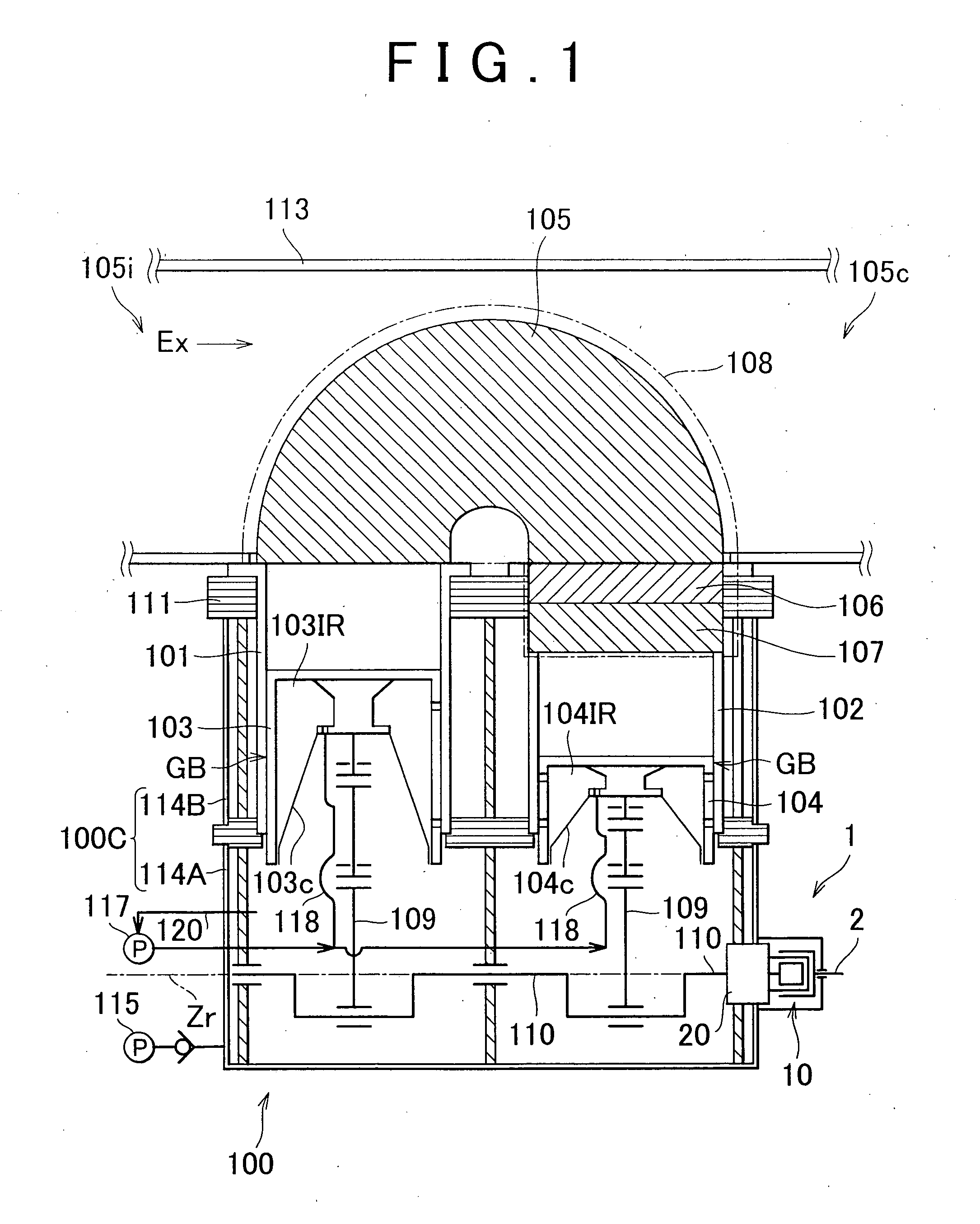 Power transmission mechanism and exhaust heat recovery apparatus