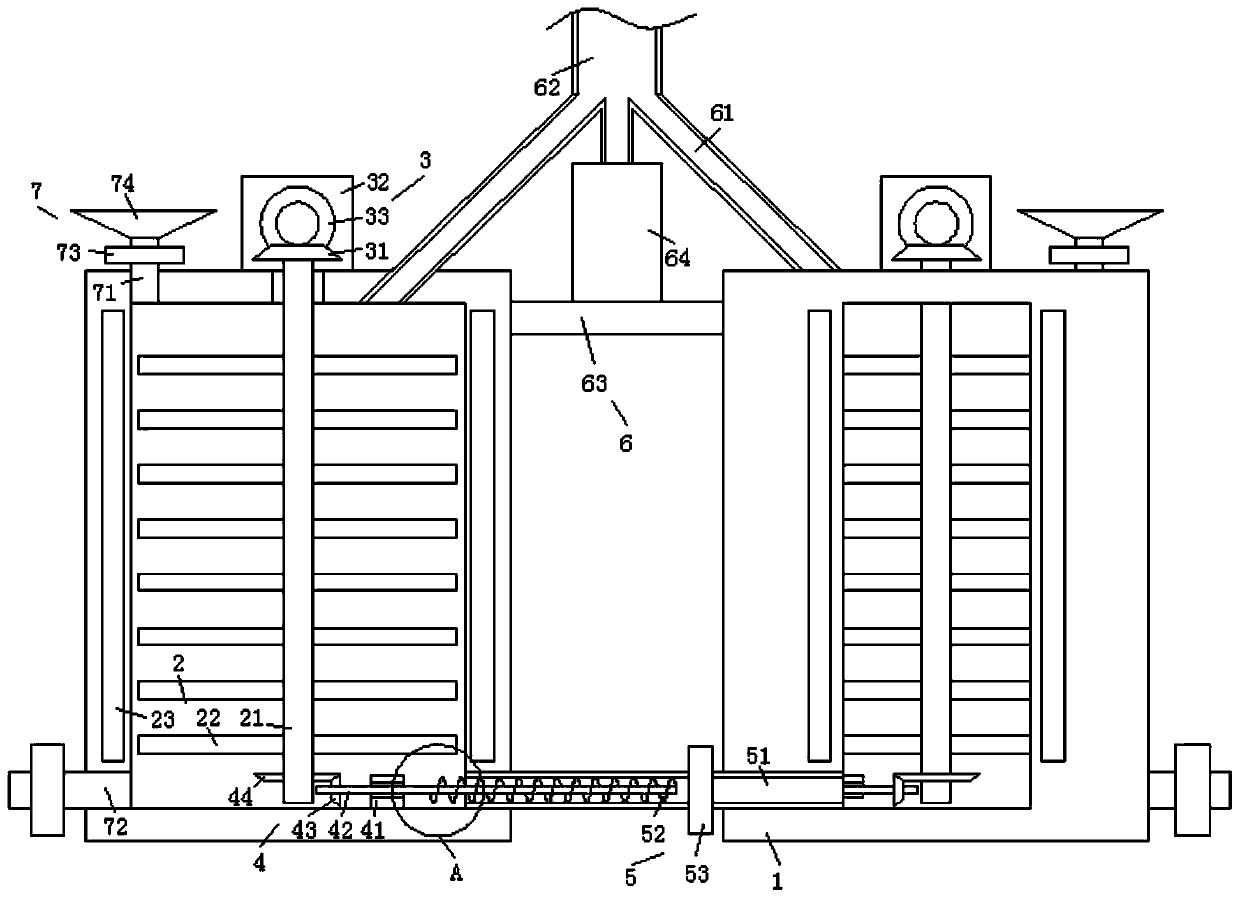 Circulating reflux reaction device for sodium borohydride extraction
