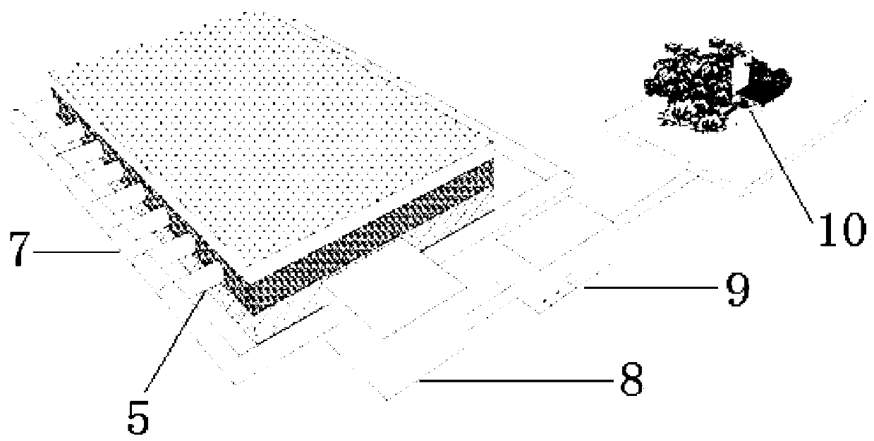 Environment-friendly cavernous body artificial turf and construction method thereof