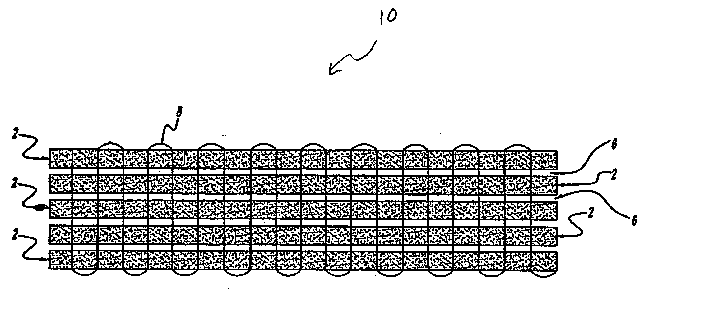 Methods and preforms for forming composite members with interlayers formed of nonwoven, continuous materials