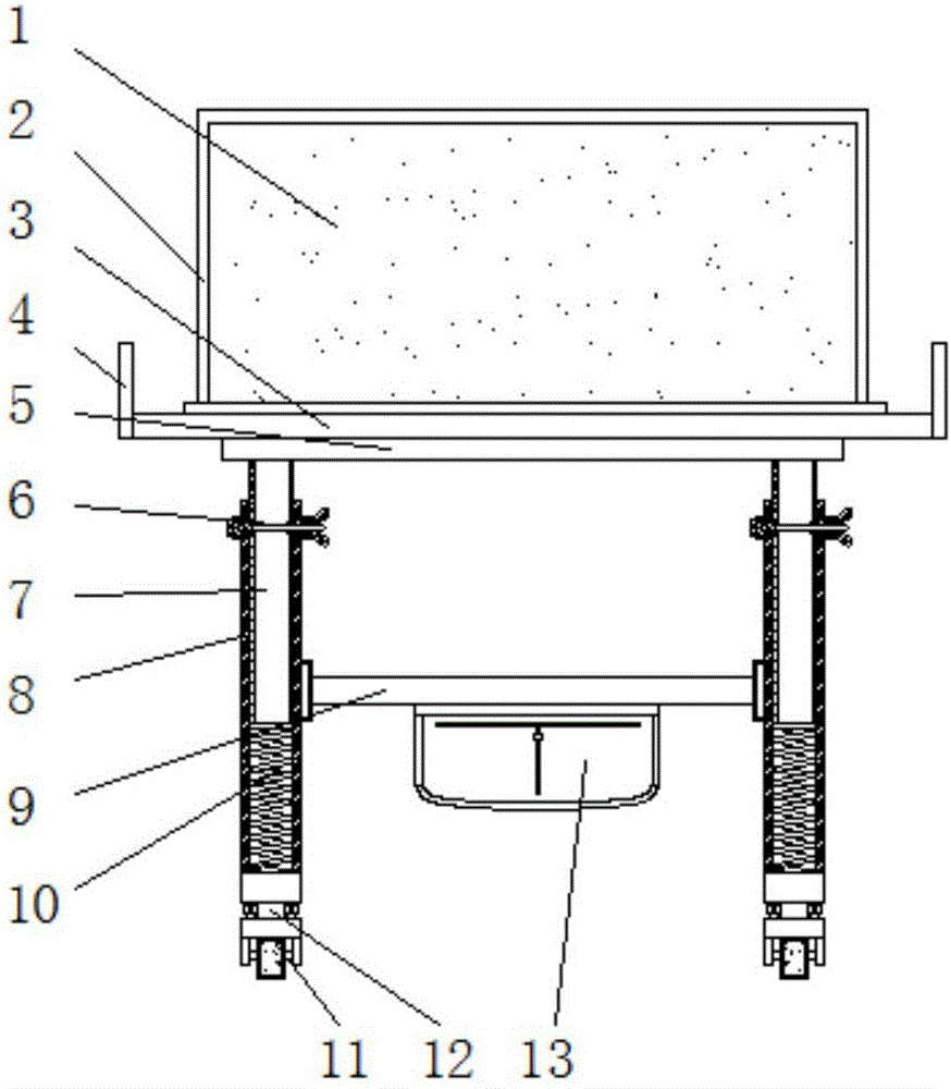 Movable damping operation table for painting and application method