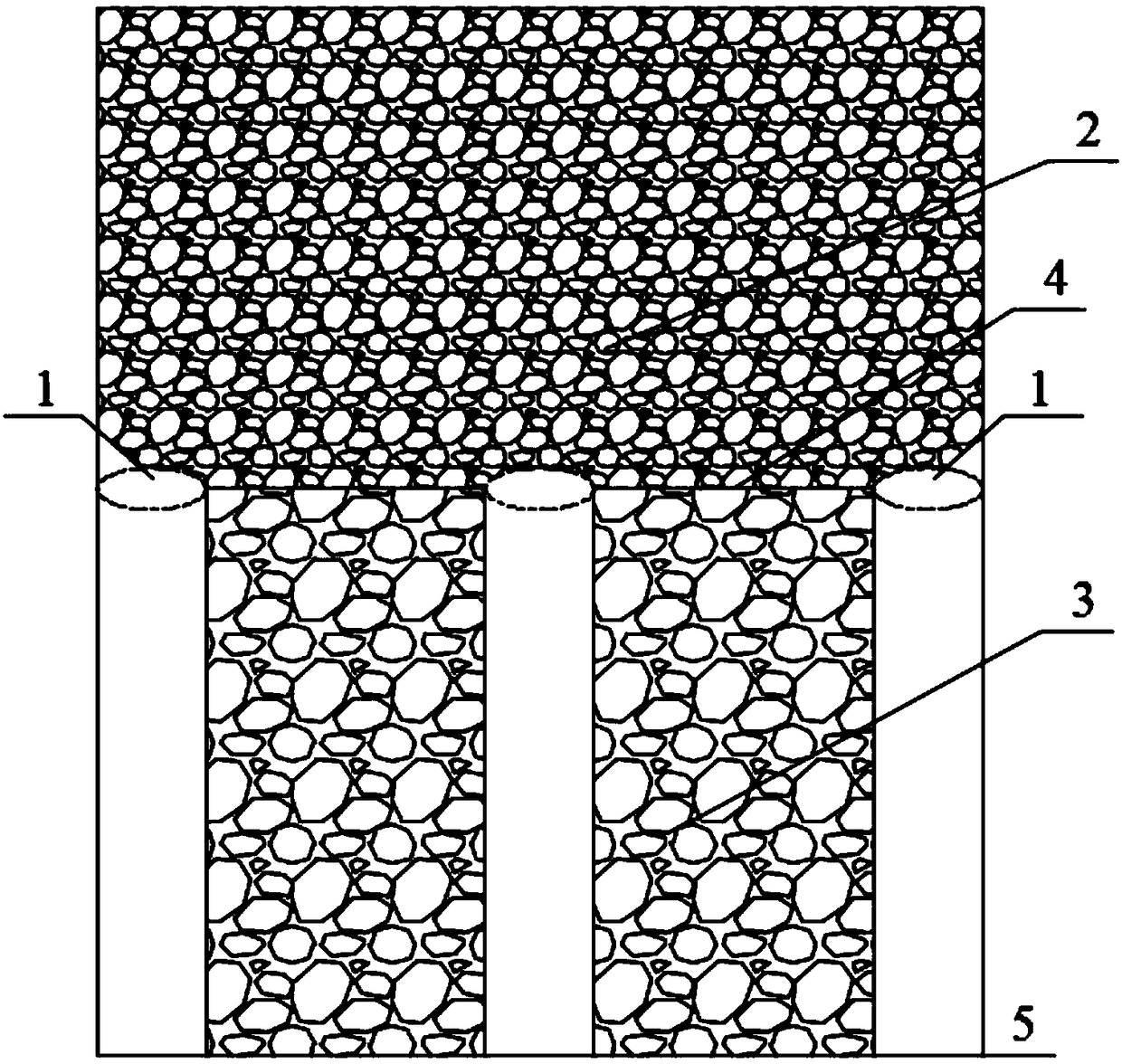 Underground diaphragm wall construction method suitable for pebble and boulder stratums with non-uniform hardness
