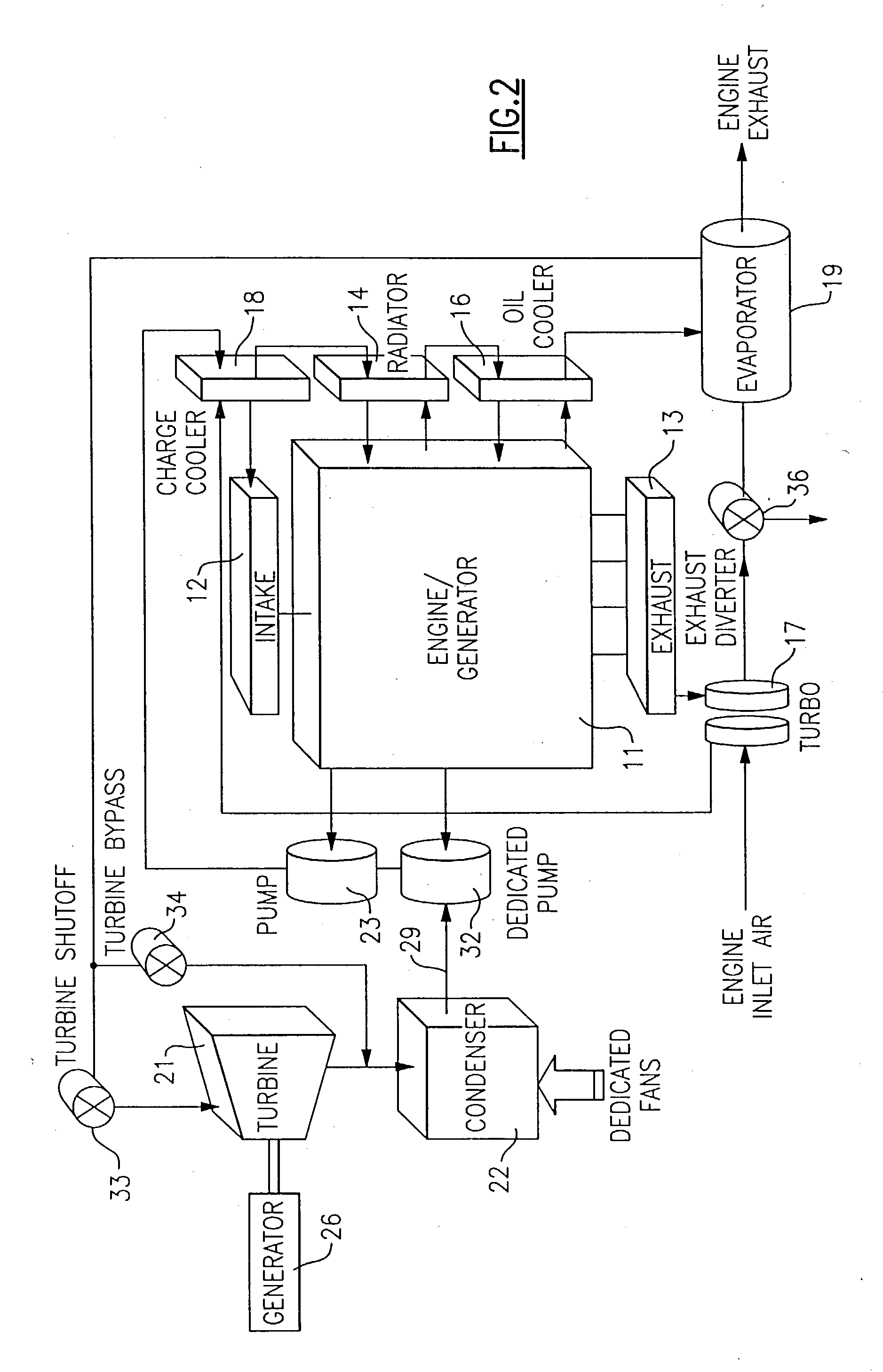 Organic rankine cycle system for use with a reciprocating engine