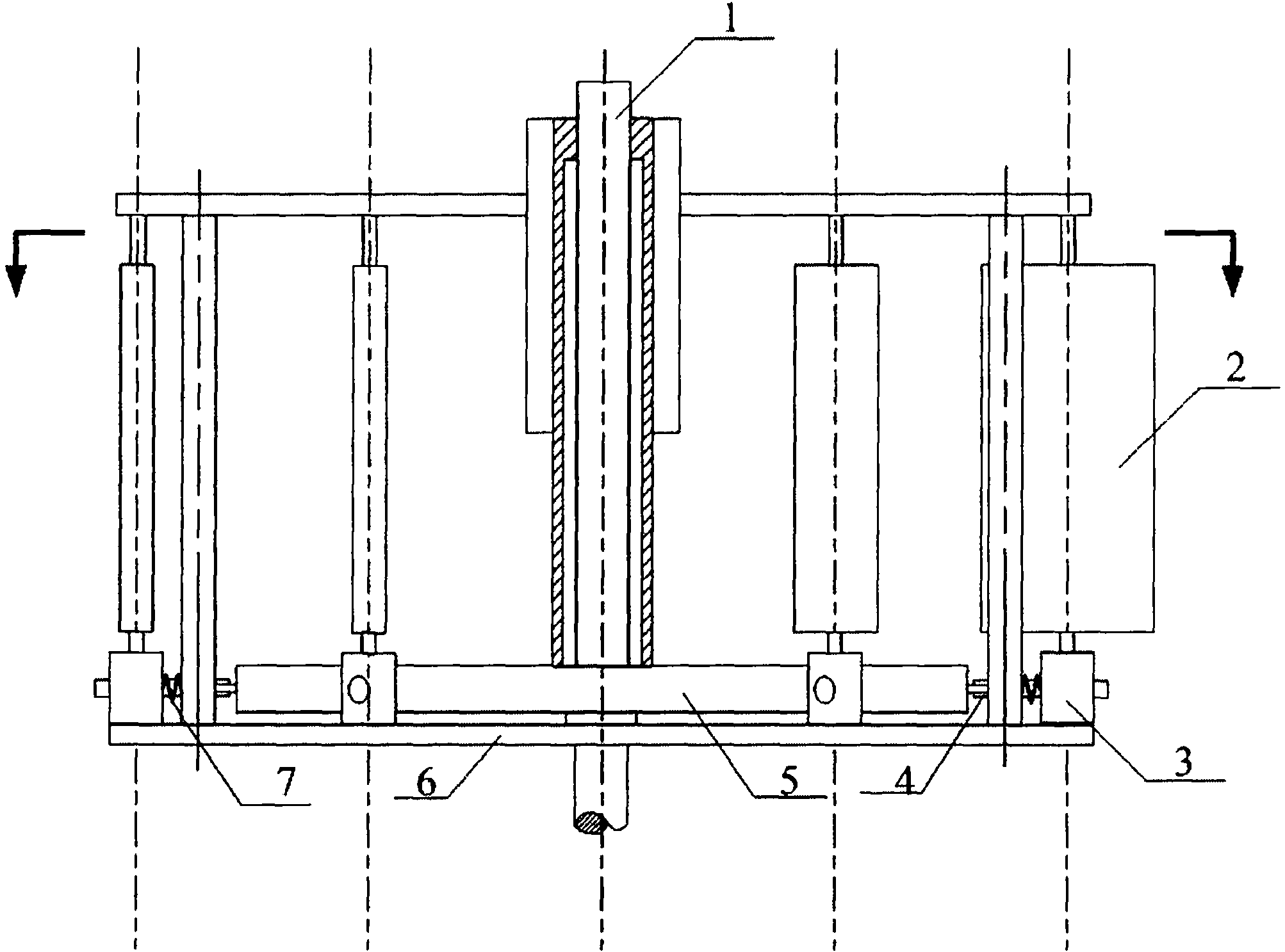 Vertical shaft wind motor device
