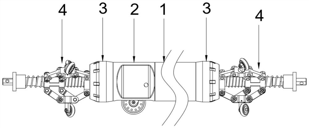 A floating spiral walking distance measuring device