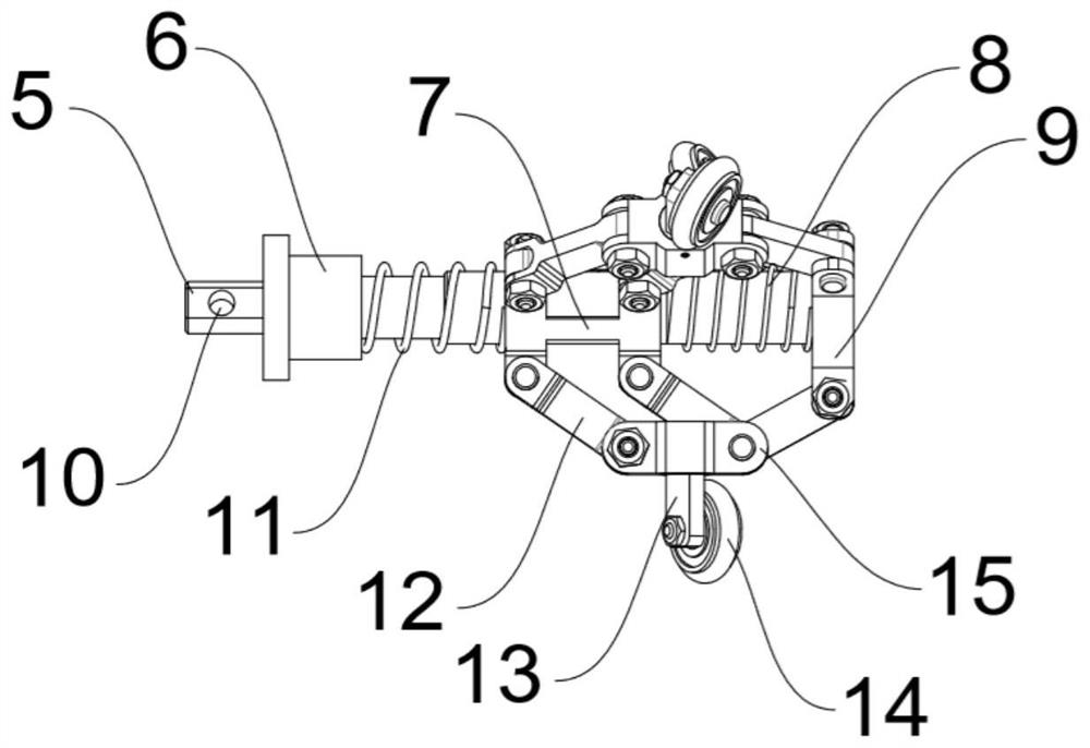 A floating spiral walking distance measuring device