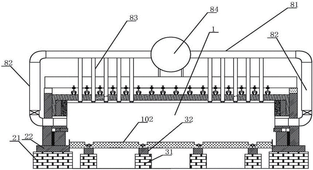 A tunnel kiln for producing refractory materials