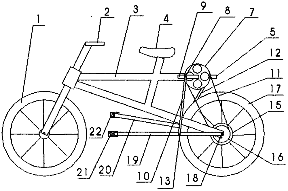 Lever-assisted bicycle and lever-assisted multi-wheel vehicle