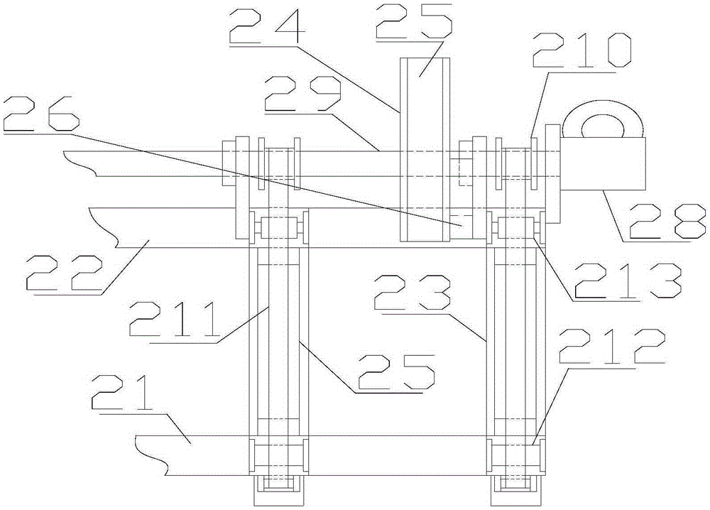 Unloading device for spring steel straightening and shearing machine