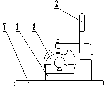 Press fitting fixture for engine crankshaft sprocket