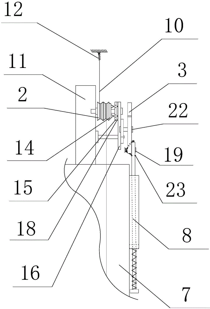 An elevator fall prevention device