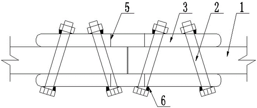 Fixed structure of glass ribs