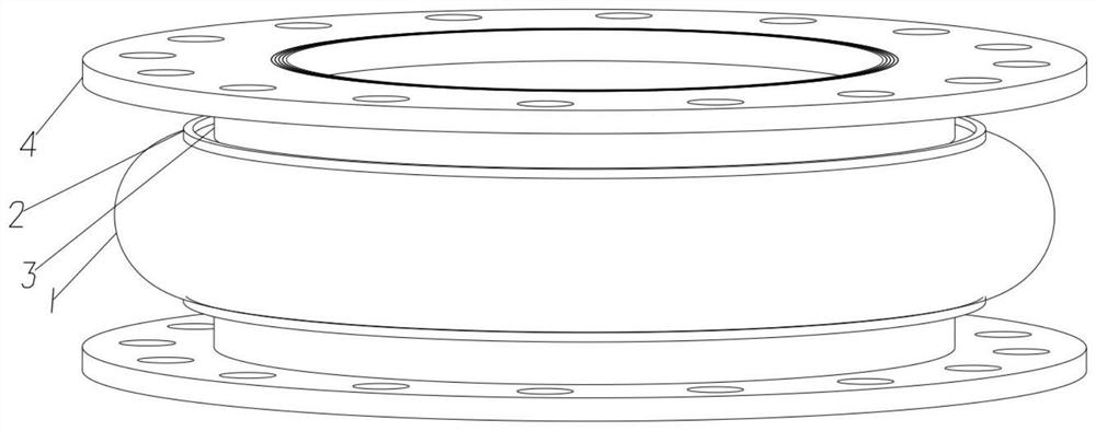 Novel high-strength low-rigidity metal expansion joint