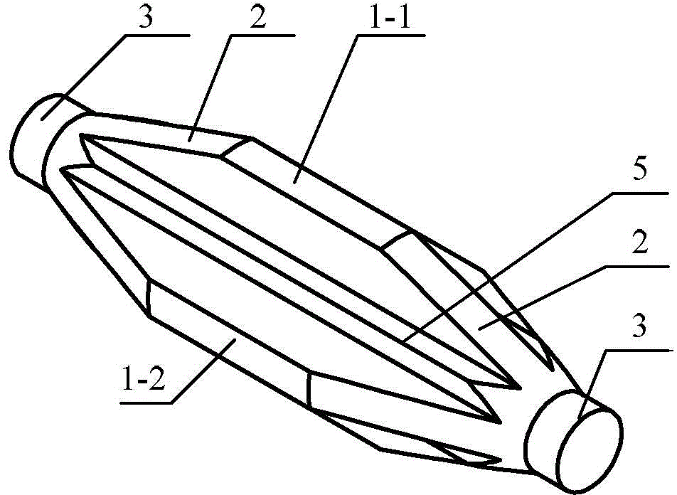 Cross-shaped section beam type paster double-foot ultrasonic motor vibrator
