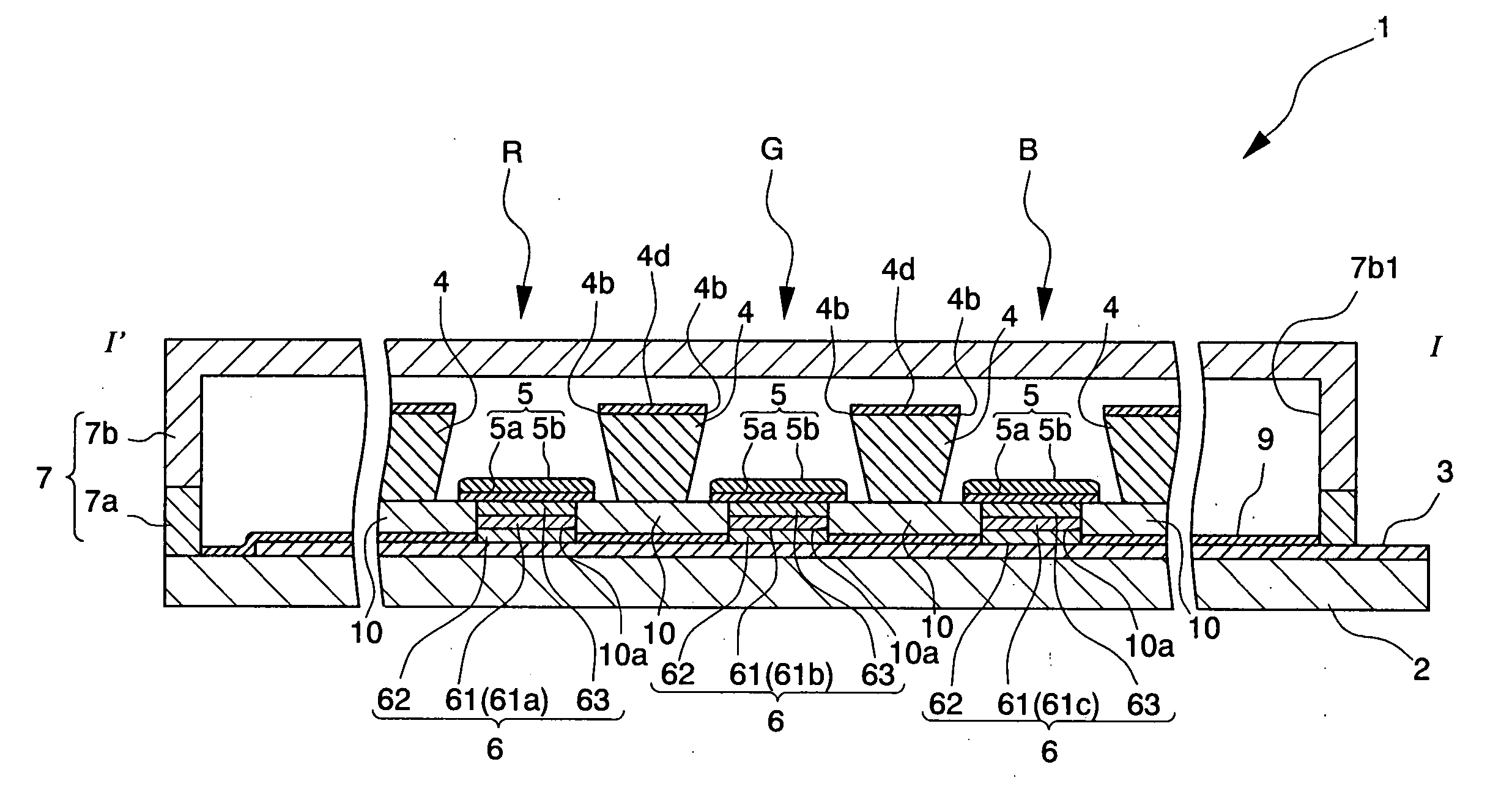 Organic electroluminescent device, method of manufacture thereof and electronic apparatus