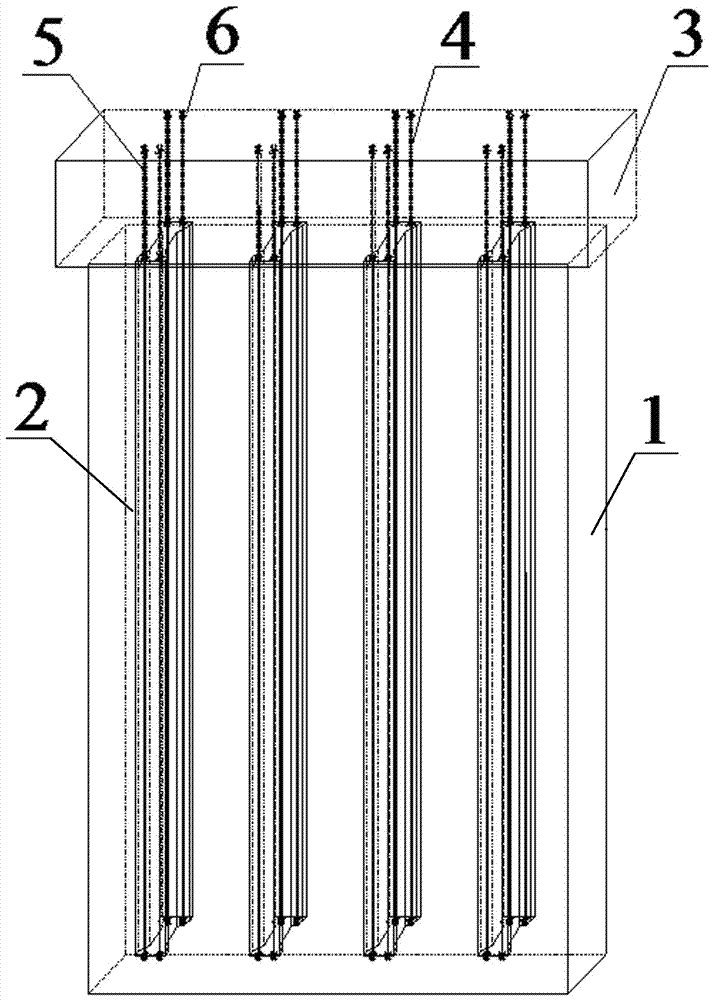 Cement soil wall inner inserting rigidity adjustable I-shaped prefabricated pile support structure and construction method thereof