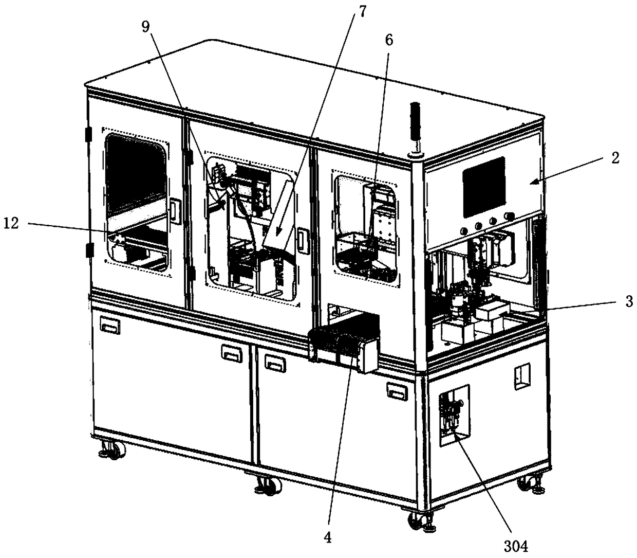 Automatic assembly test machine