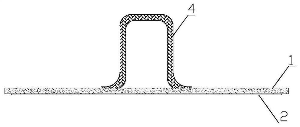 A flat plate thick film heater and its preparation process