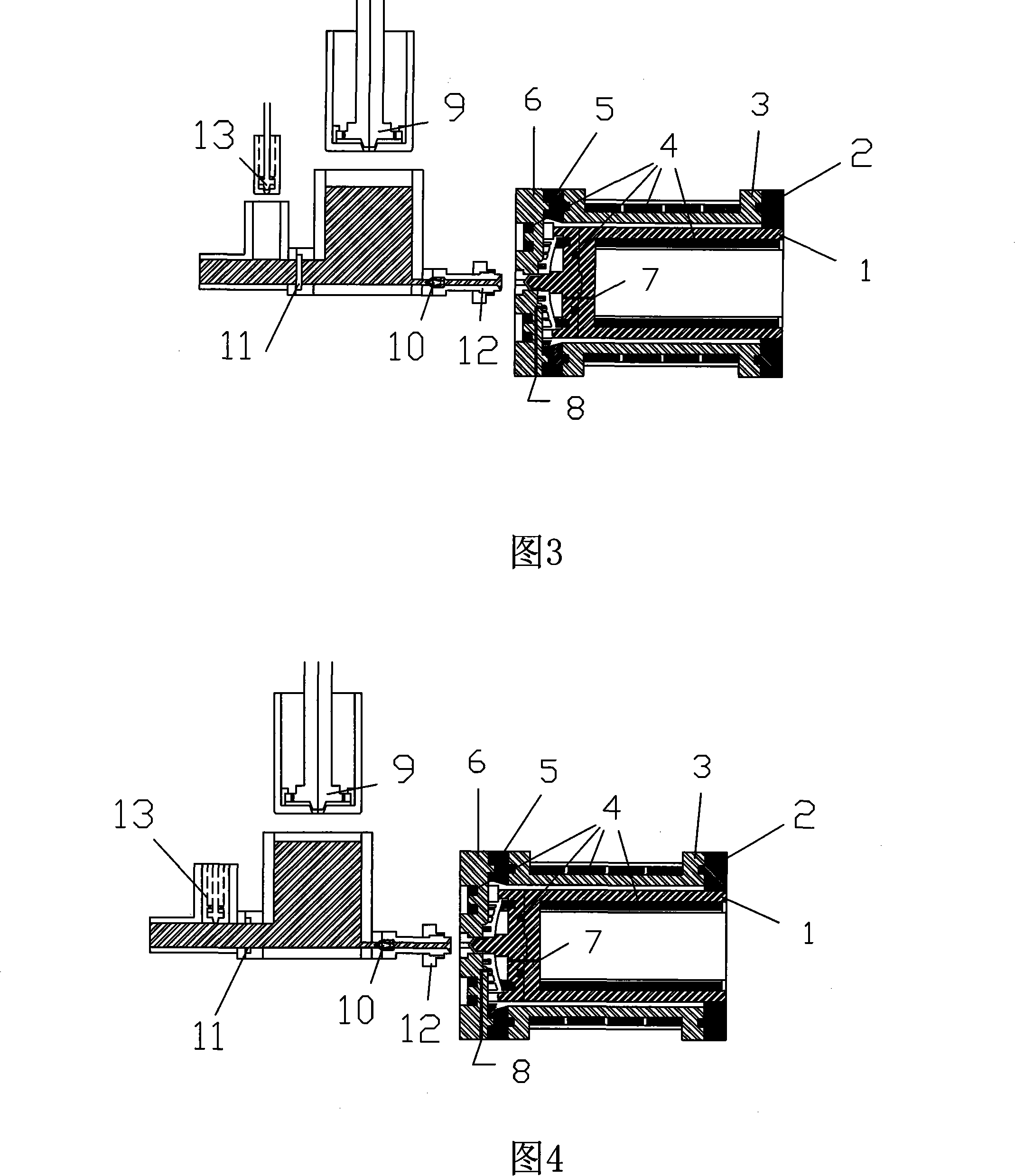 Technics for manufacturing plastic products based on ejection principle and device thereof