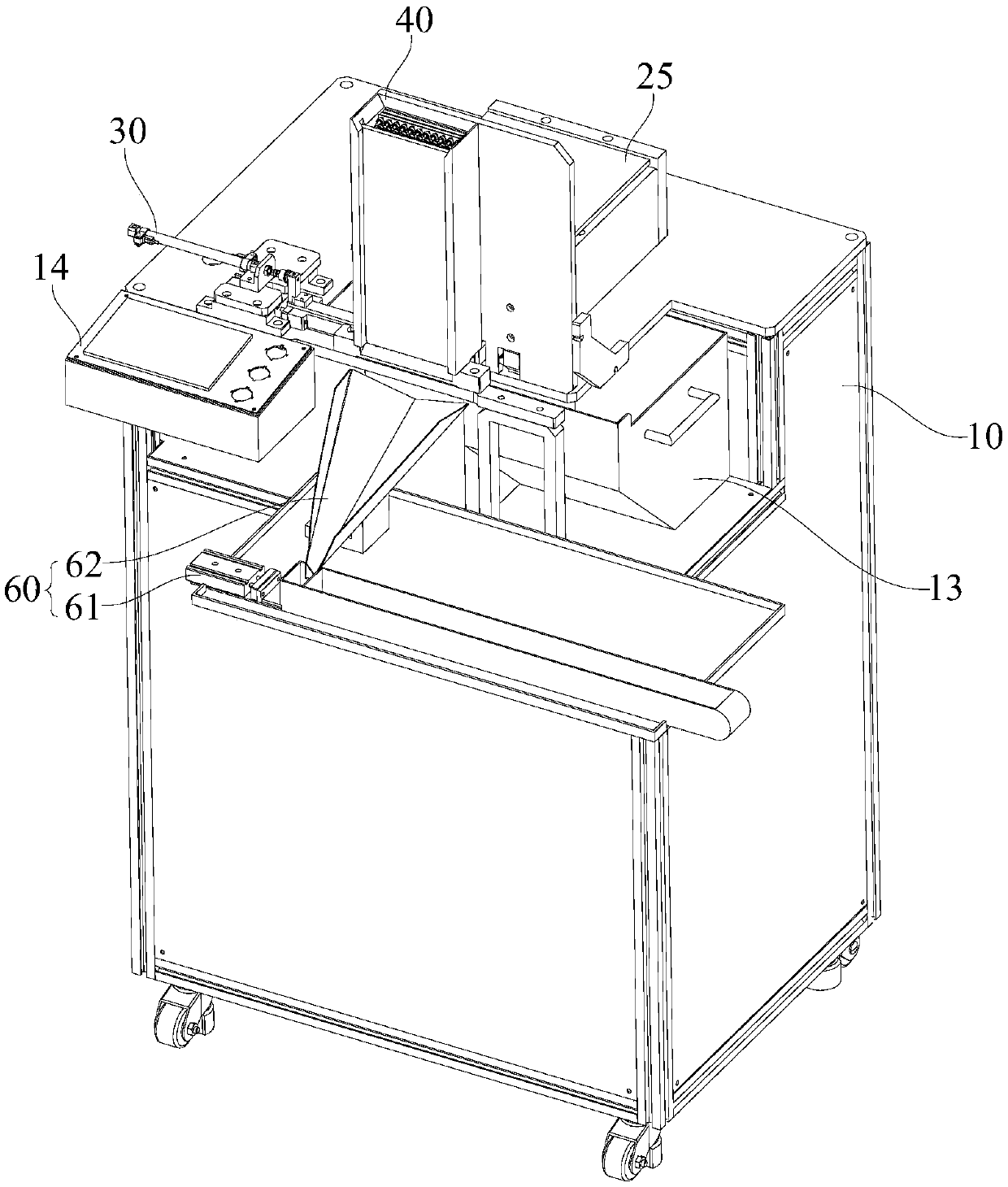 Material pushing device
