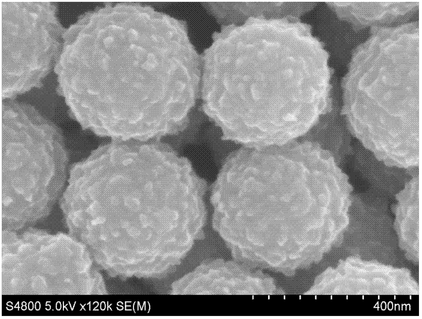 Preparation method for monodisperse vanadium pentoxide solid microspheres