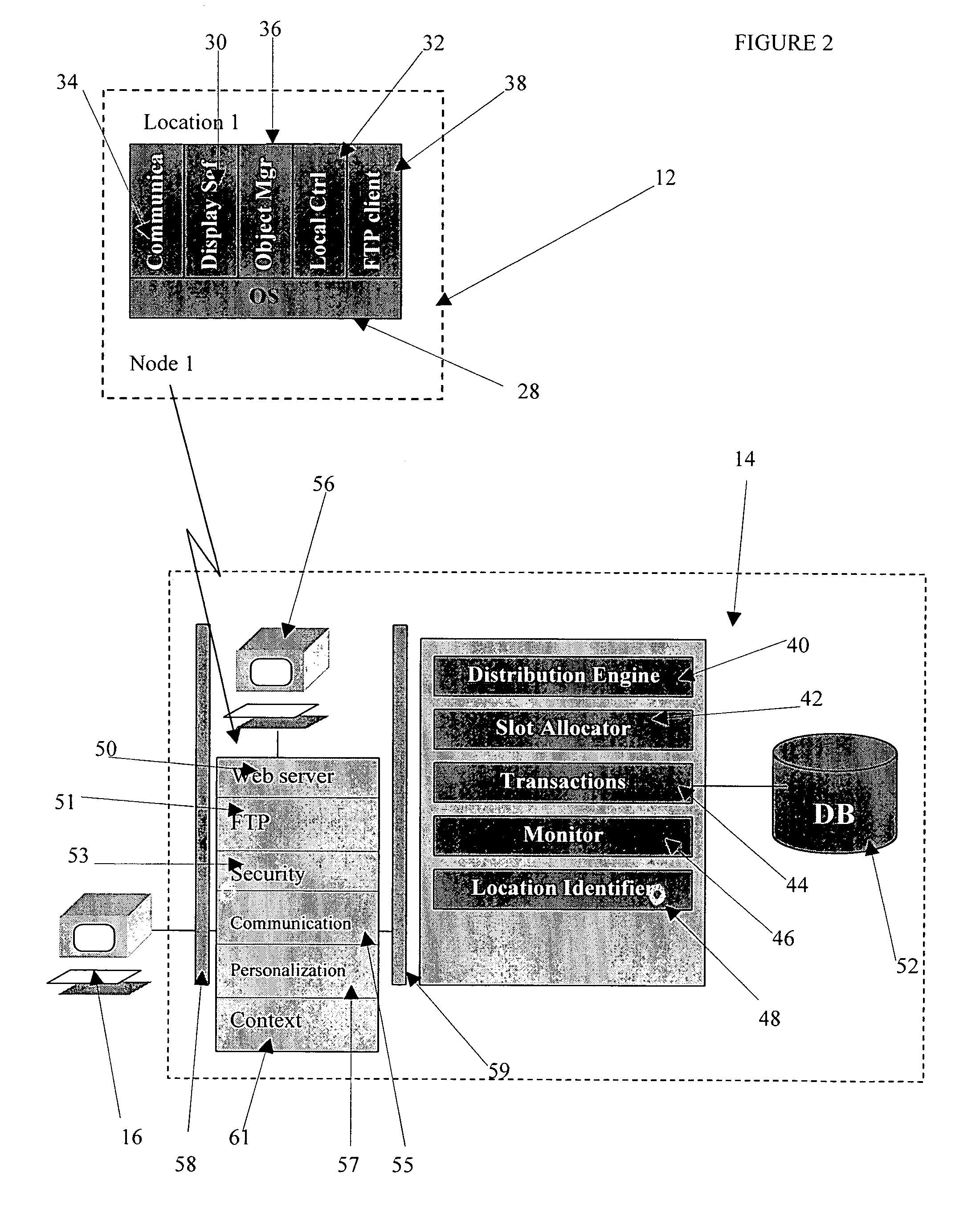 Method and system for dynamic display of marketing campaigns on display locations via a network