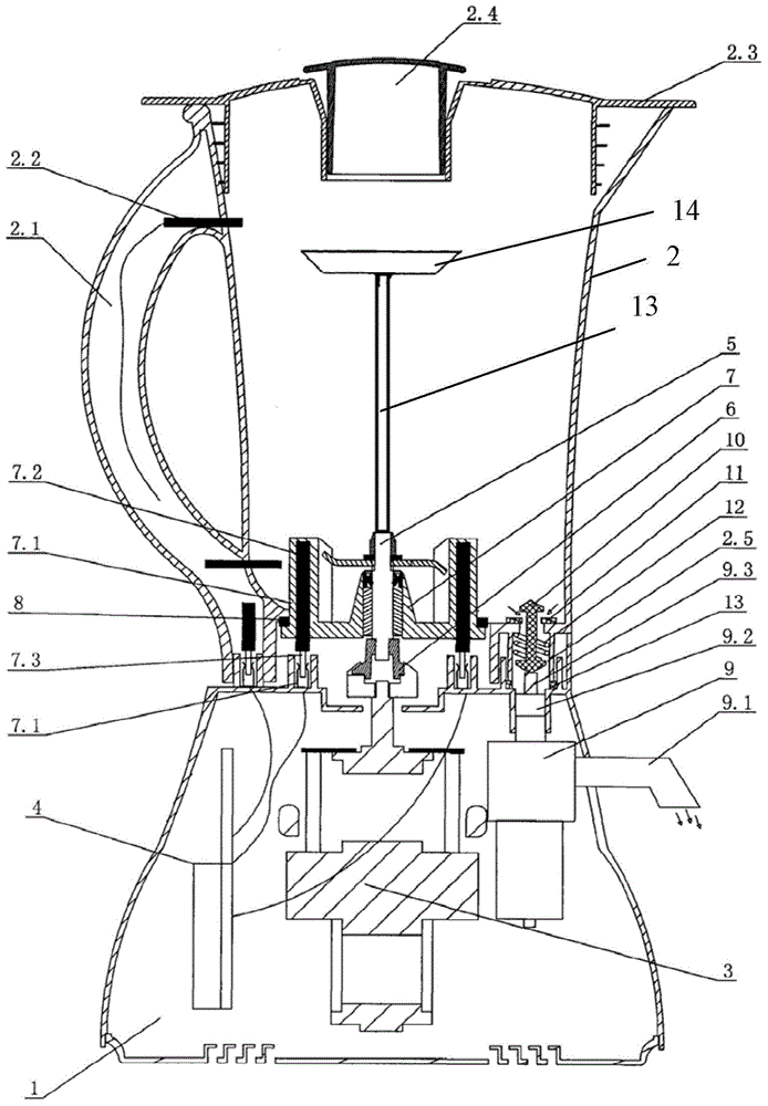 Food processor with fermentation function and manufacturing method of fermented food starch